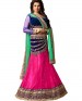 wedant FAshion Wedding Heavy Work Dulhan Collection Self Design Lahengha Choli Pink & Royal Blue